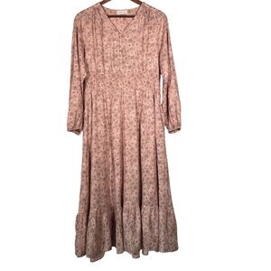Sweet‎ Salt Pink Long Sleeve Dress